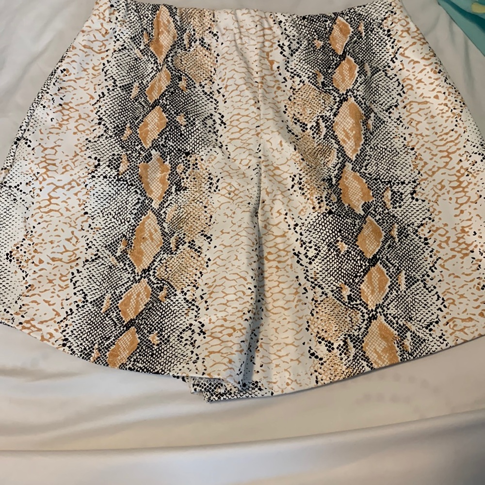 Animal print shorts